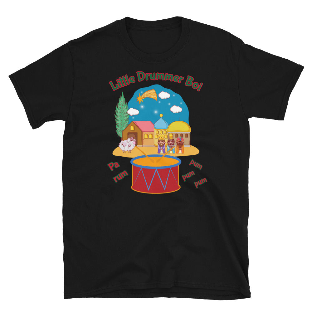 Christmas - Little drummer Boi (Nativity) - Short-Sleeve Unisex T-Shirt