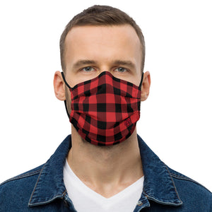 Tartan - Red & Black Premium Face Mask