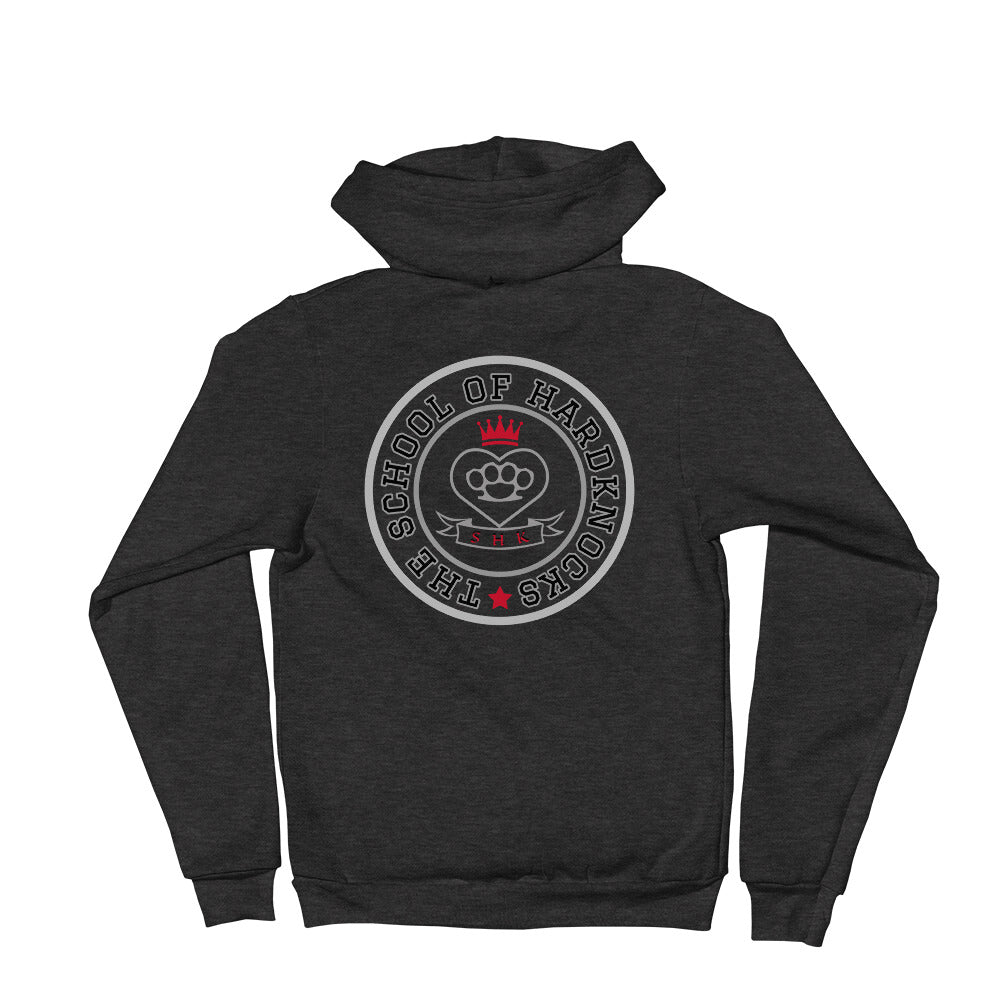 The School Of HardKnocks Emblem Grey Font Hoodie