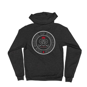 The School Of HardKnocks Emblem Grey Font Hoodie