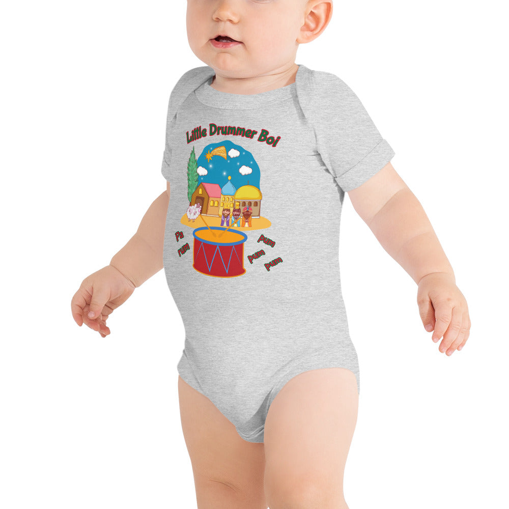 Christmas - Little drummer Boi (Nativity) - Personalized Baby One Piece