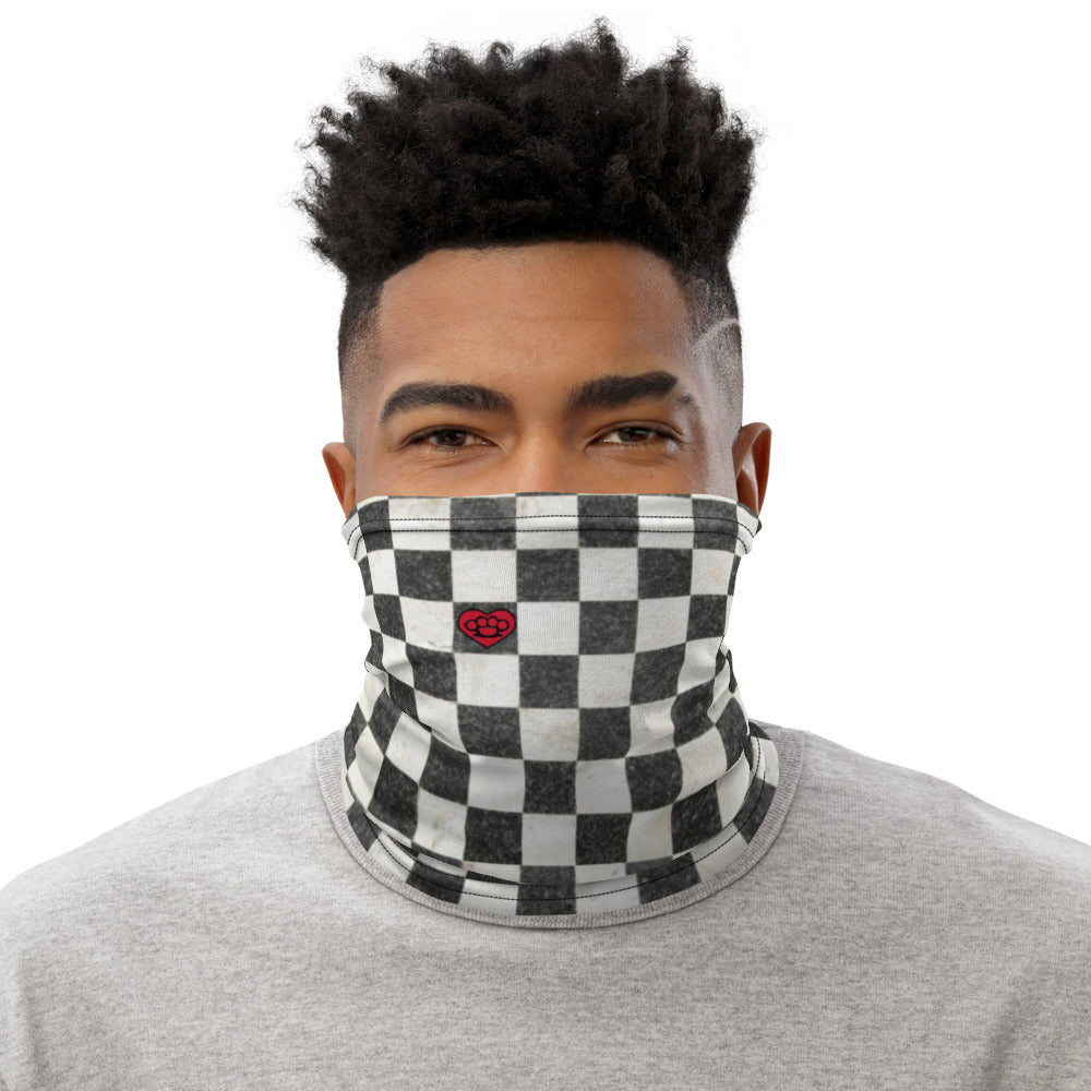 Vintage Checkerboard - Unisex Face Cover/Neck Gaiter