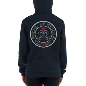 The School Of HardKnocks Emblem Grey Font Hoodie
