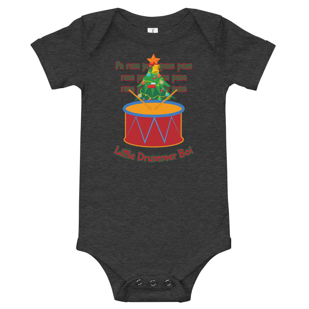 Christmas - Little Drummer Boi (Christmas Tree) Personalized Baby One Piece