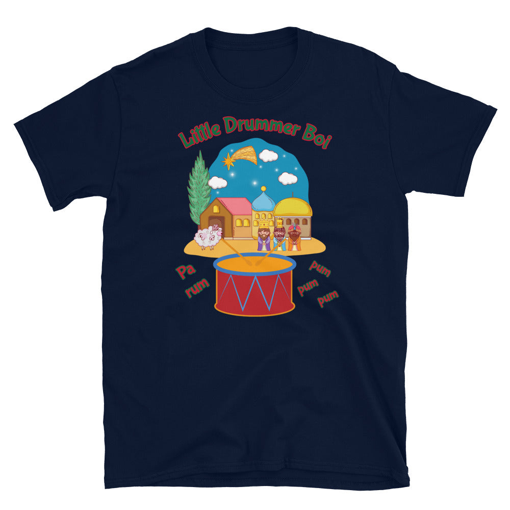 Christmas - Little drummer Boi (Nativity) - Short-Sleeve Unisex T-Shirt