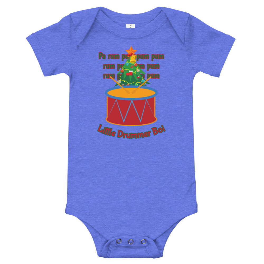 Christmas - Little Drummer Boi (Christmas Tree) Personalized Baby One Piece