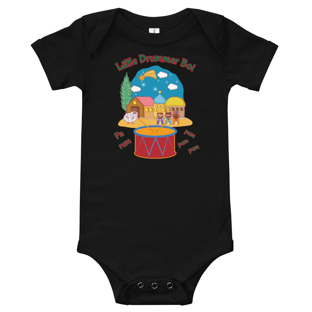 Christmas - Little drummer Boi (Nativity) - Personalized Baby One Piece