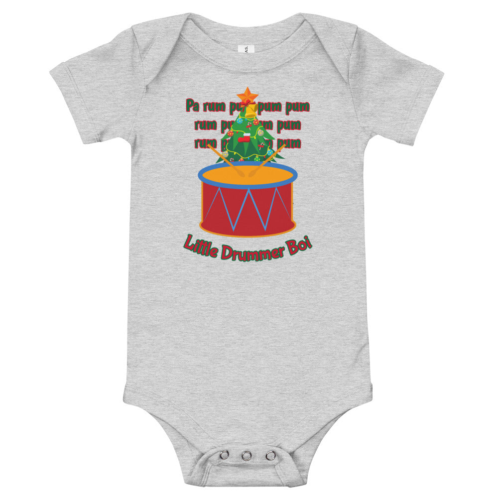 Christmas - Little Drummer Boi (Christmas Tree) Personalized Baby One Piece