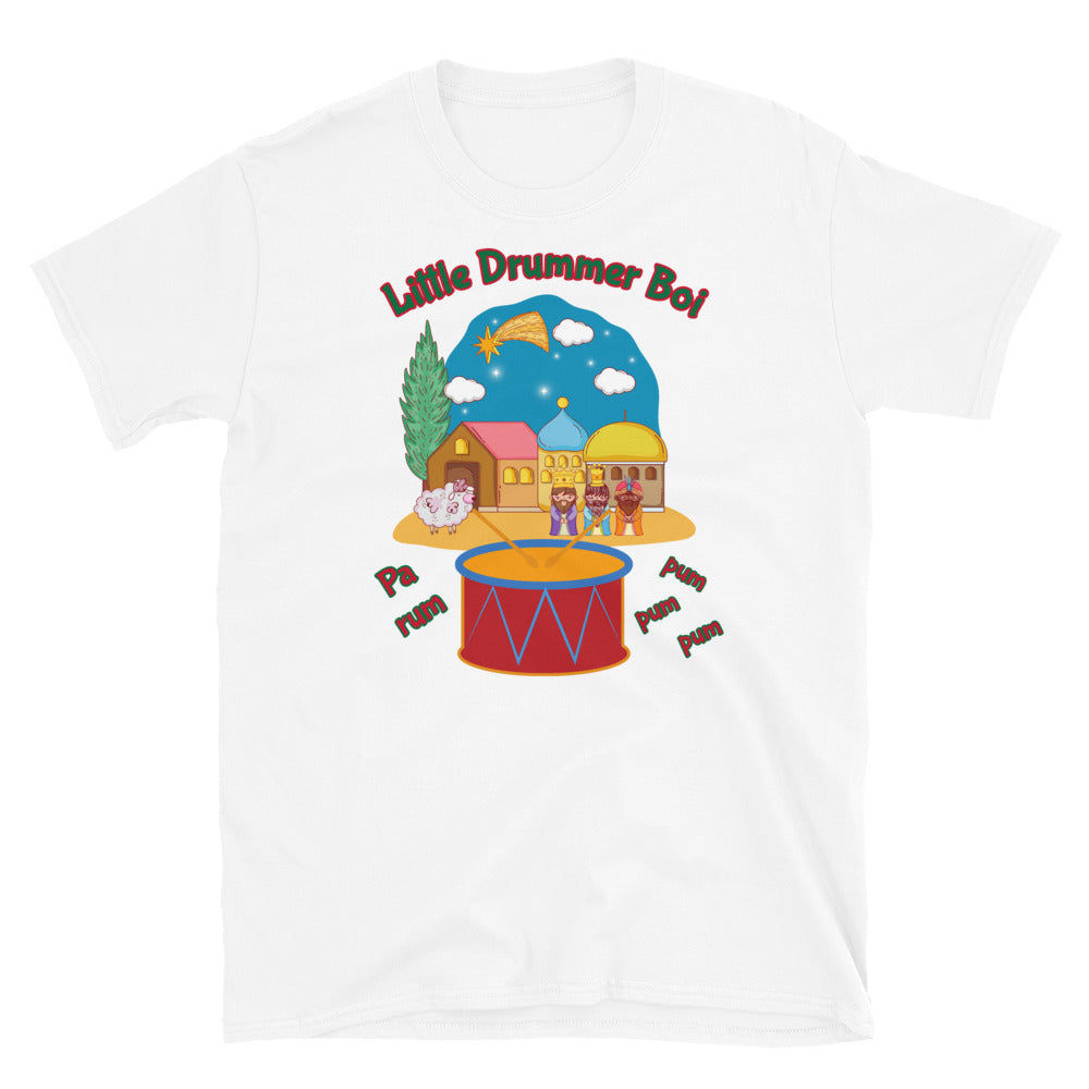 Christmas - Little drummer Boi (Nativity) - Short-Sleeve Unisex T-Shirt